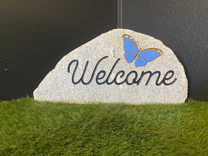Butterfly Welcome Rock
